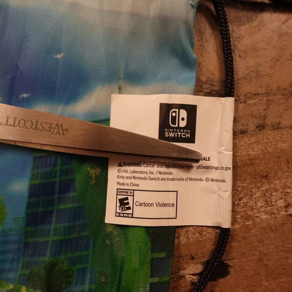 Kirby and the Forgotten Land Nintendo Switch Drawstring‎ Bag 16